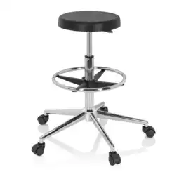 Netto Marken-Discount hjh OFFICE Drehhocker TOP WORK 14 I Hartschaum ohne Armlehnen Angebot