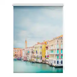 Netto Marken-Discount Lichtblick Rollo Klemmfix, ohne Bohren, Verdunkelung, Venedig - Blau Angebot