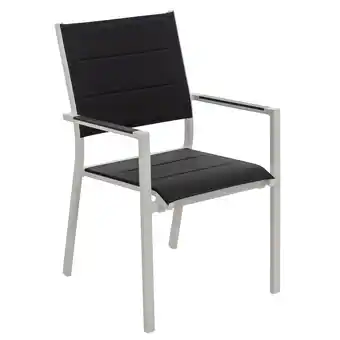 Netto Marken-Discount CLP Gartenstuhl Jones I Lehnstuhl Mit Textilene-Bezug I Stapelstuhl Aus Aluminium Angebot