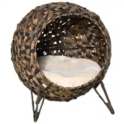 Netto Marken-Discount PawHut Katzenhöhle PE-Rattan, Metalldraht, PP-Baumwolle Angebot