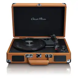 Netto Marken-Discount Classic Phono TT-10BN Kofferplattenspieler mit Lautsprechern Angebot
