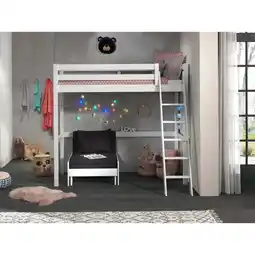 Netto Marken-Discount Hochbett mit Liegefläche 90 x 200 cm inkl. Sesselbett versch. Farben Angebot