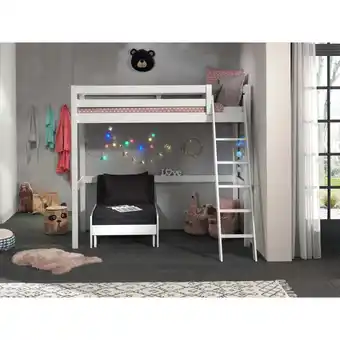 Netto Marken-Discount Hochbett mit Liegefläche 90 x 200 cm inkl. Sesselbett versch. Farben Angebot