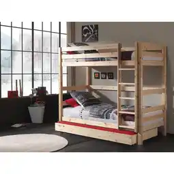 Netto Marken-Discount Etagen-Hochbett Pino 180 cm Höhe inkl. Bettschublade versch. Farben Angebot