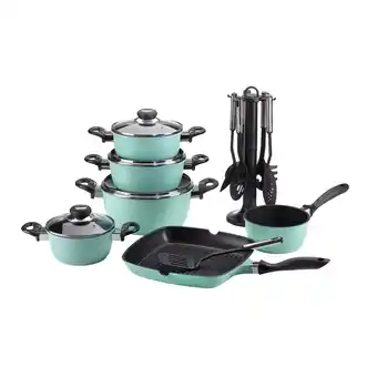 Netto Marken-Discount Aluguss- Set 17 tlg. mint, versch. Farben Angebot