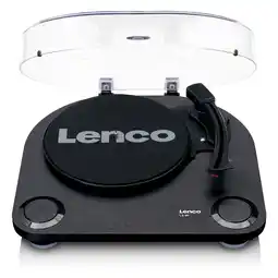Netto Marken-Discount Lenco LS-40BK - Plattenspieler mit integrierten Lautsprechern - Schwarz Angebot