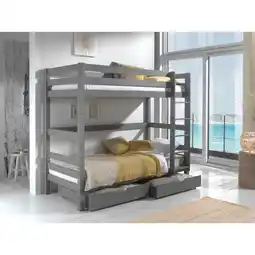 Netto Marken-Discount Etagen-Hochbett Pino 180 cm Höhe inkl. 2 Schubladen Angebot