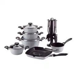 Netto Marken-Discount Aluguss- Set 17 tlg. grau, versch. Farben Angebot