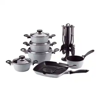 Netto Marken-Discount Aluguss- Set 17 tlg. grau, versch. Farben Angebot