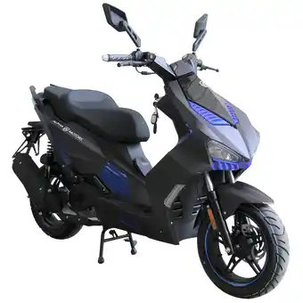 Netto Marken-Discount Alpha Motors Motorroller Shark 50 ccm 45 kmh EURO 5 mattschwarz Angebot