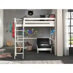 Netto Marken-Discount Hochbett mit Liegefläche 140 x 200 cm inkl. Sesselbett versch. Farben Angebot