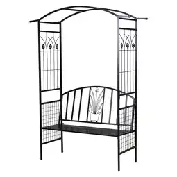 Netto Marken-Discount Outsunny Überdachte Gartenbank Metall Angebot