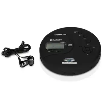 Netto Marken-Discount Lenco CD-300BK - Tragbarer Bluetooth CD-MP3-Player mit Stoßschutz Angebot