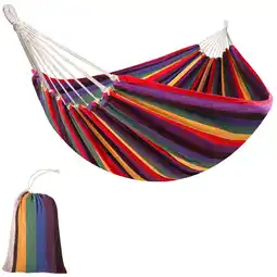 Netto Marken-Discount Outsunny Hängematte Stoff (Baumwolle 65 %, Polyester 35 %), Baumwollseil Angebot