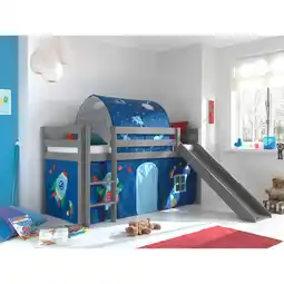 Netto Marken-Discount Spielbett Pino inkl. Rutsche mit Textilset Vorhang und Tunnel versch. Designs Angebot