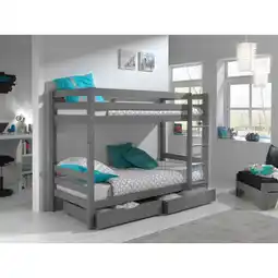 Netto Marken-Discount Etagen-Hochbett Pino 160 cm Höhe inkl. 2 Schubladen versch. Farben Angebot
