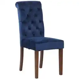 Netto Marken-Discount CLP Esszimmerstuhl Lisburn I Samt I Stoff I Polsterstuhl Gesteppt Chesterfield Design Angebot