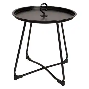 Netto Marken-Discount BO-CAMP Industrial Garten Beistelltisch Palmetto Tablett Camping Klapp Tisch Ø45 Angebot