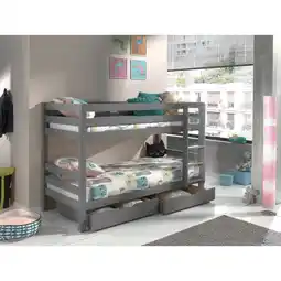 Netto Marken-Discount Etagen-Hochbett Pino 140 cm Höhe inkl. 2 Bettschubladen Angebot