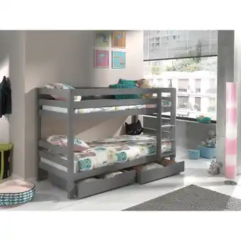 Netto Marken-Discount Etagen-Hochbett Pino 140 cm Höhe inkl. 2 Bettschubladen Angebot