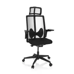 Netto Marken-Discount hjh OFFICE Profi Bürostuhl ARCEO B Stoff/Netzstoff mit Armlehnen (höhenverstellbar) Angebot