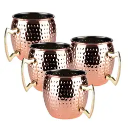 Netto Marken-Discount APS 4er Set Moscow Mule Becher 500 ml Kupfer glänzend Angebot