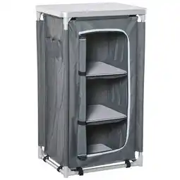 Netto Marken-Discount Outsunny Campingschrank Aluminium, 600D Oxford-Gewebe, MDF Angebot