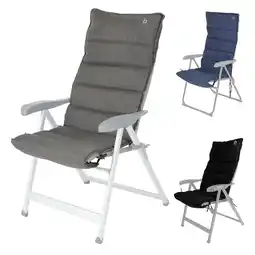 Netto Marken-Discount BO-CAMP Klappstuhl Polster Sitz Auflage Hochlehner Camping Stuhl Kissen Olefin Farbe: schwarz Angebot