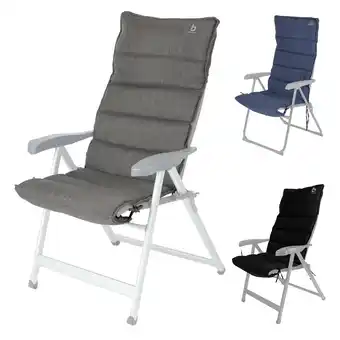 Netto Marken-Discount BO-CAMP Klappstuhl Polster Sitz Auflage Hochlehner Camping Stuhl Kissen Olefin Farbe: schwarz Angebot