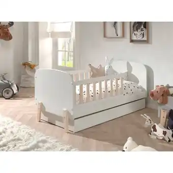 Netto Marken-Discount Kinderbett Kiddy 70 x 140 cm, inkl. Bettschublade, weiß Angebot