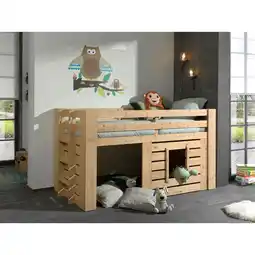 Netto Marken-Discount Hüttenbett, 90 x 200 cm, Ausf. Kiefer Farbe Oak Angebot