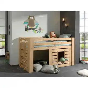 Netto Marken-Discount Hüttenbett, 90 x 200 cm, Ausf. Kiefer Farbe Oak Angebot