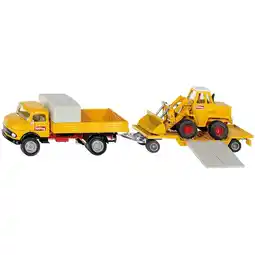 Netto Marken-Discount SIKU Modellfahrzeug SUPER Mercedes-Benz 710 mit Kramer 411 Radlader Angebot