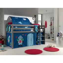 Netto Marken-Discount Spielbett Pino mit Textilset Vorhang, Tunnel und 3 Taschen versch. Designs Angebot