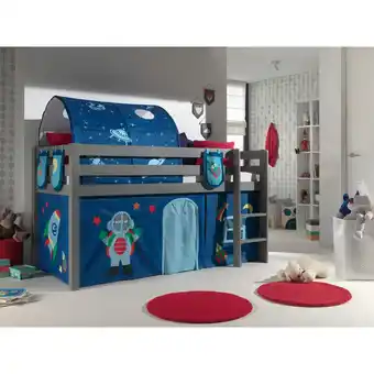 Netto Marken-Discount Spielbett Pino mit Textilset Vorhang, Tunnel und 3 Taschen versch. Designs Angebot
