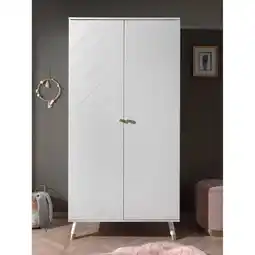 Netto Marken-Discount Billy Kleiderschrank mit 2 Türen, Ausf. Satin Weiß Angebot