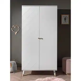 Netto Marken-Discount Billy Kleiderschrank mit 2 Türen, Ausf. Satin Weiß Angebot
