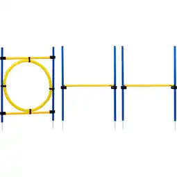 Netto Marken-Discount 3-teiliges Agility Sprung-Set, mit 2 Hürden und Sprungreif Angebot