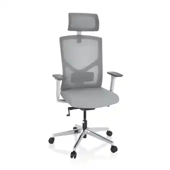 Netto Marken-Discount hjh OFFICE Profi Bürostuhl BRETON PRO W Stoff/Netzstoff mit Armlehnen (höhenverstellbar) Angebot