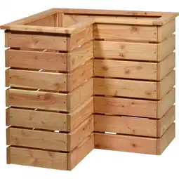 Netto Marken-Discount dobar Eck-Hochbeet für den Garten inkl. Pflanzfolie ca. 78 x 78 x 73 cm Angebot