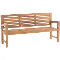 Netto Marken-Discount CLP Teakbank Halden I Holzbank Für Den Garten I Sitzbank Mit Armlehnen Angebot