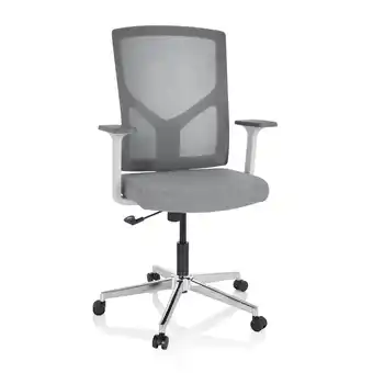 Netto Marken-Discount hjh OFFICE Home Office Bürostuhl BRETON BASE W Stoff/Netzstoff mit Armlehnen Angebot