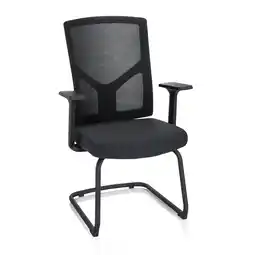 Netto Marken-Discount hjh OFFICE Freischwinger BRETON V B Stoff/Netzstoff mit Armlehnen Angebot