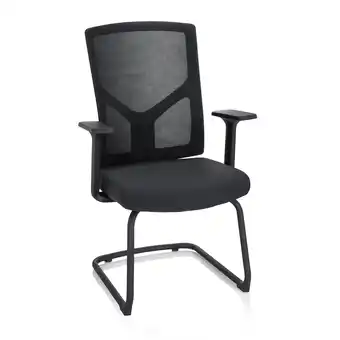 Netto Marken-Discount hjh OFFICE Freischwinger BRETON V B Stoff/Netzstoff mit Armlehnen Angebot