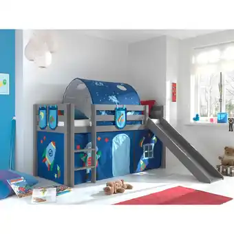 Netto Marken-Discount Spielbett Pino inkl. Rutsche mit Textilset Vorhang, Tunnel und 3 Taschen versch. Designs Angebot