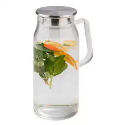Netto Marken-Discount APS 1,5 Liter Glaskaraffe Glas/ Edelstahl Angebot