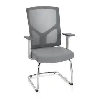 Netto Marken-Discount hjh OFFICE Freischwinger BRETON V W Stoff/Netzstoff mit Armlehnen Angebot
