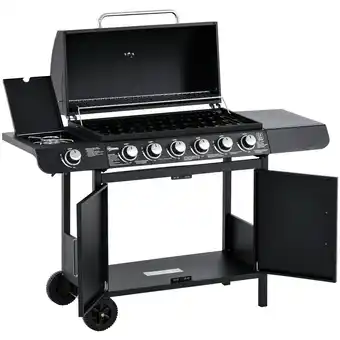 Netto Marken-Discount Outsunny Gasgrill Metall Angebot