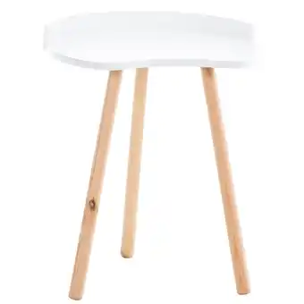 Netto Marken-Discount CLP Beistelltisch Jannis I Beine Aus Buchenholz I Beistelltisch Im Skandi-Look I Kleiner Couchtisch Angebot