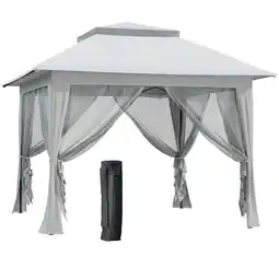Netto Marken-Discount Outsunny Pavillon Stahl, Oxford-Gewebe, Mesh-Gewebe Angebot